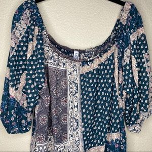 Plus size 2x Chiffon Casual Top with 3/4 Sleeves